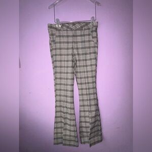 Sugar Ren Checkered Trousers in Black and Brown